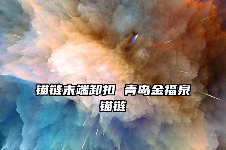 
	锚链末端卸扣 青岛金福泉锚链
